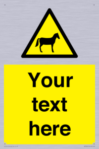 Custom warning horses